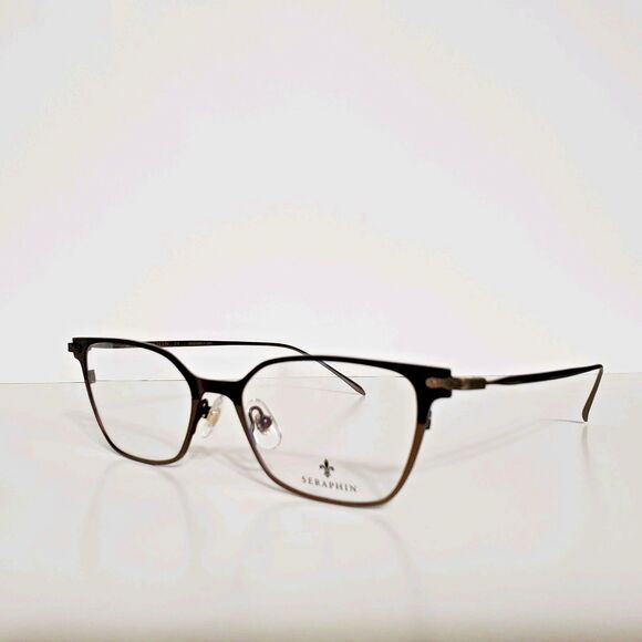 Seraphin Titanium Purple/Gold Eyeglasses Frames 50-17-140 Handmade Japan - Picture 2 of 7